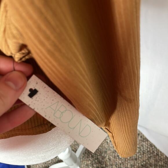 NWT abound mustard brown ribbed crop top size XL - Picture 5 of 7